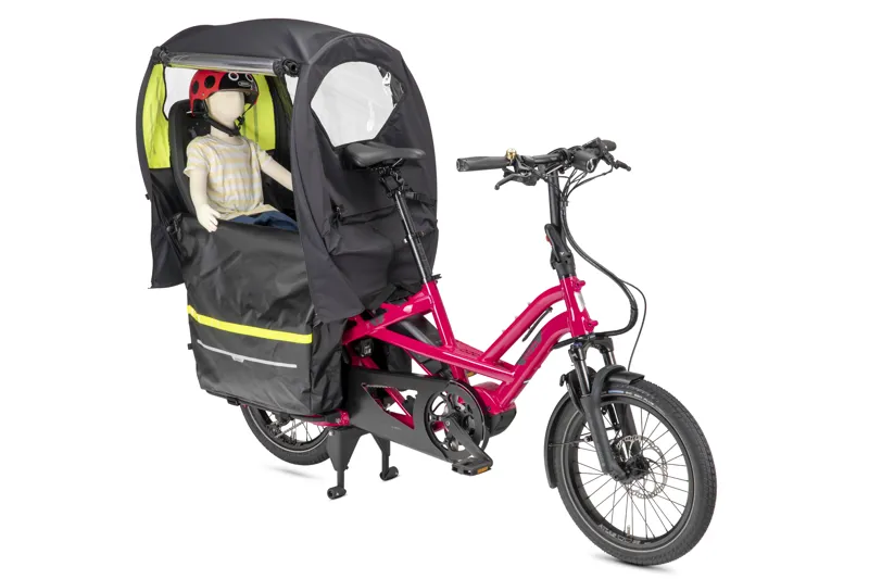 Tern GSD S10 LX 500wh Performance CX Electric Cargo Bike 2025 in Blue with Clubhouse Fort Bundle-4