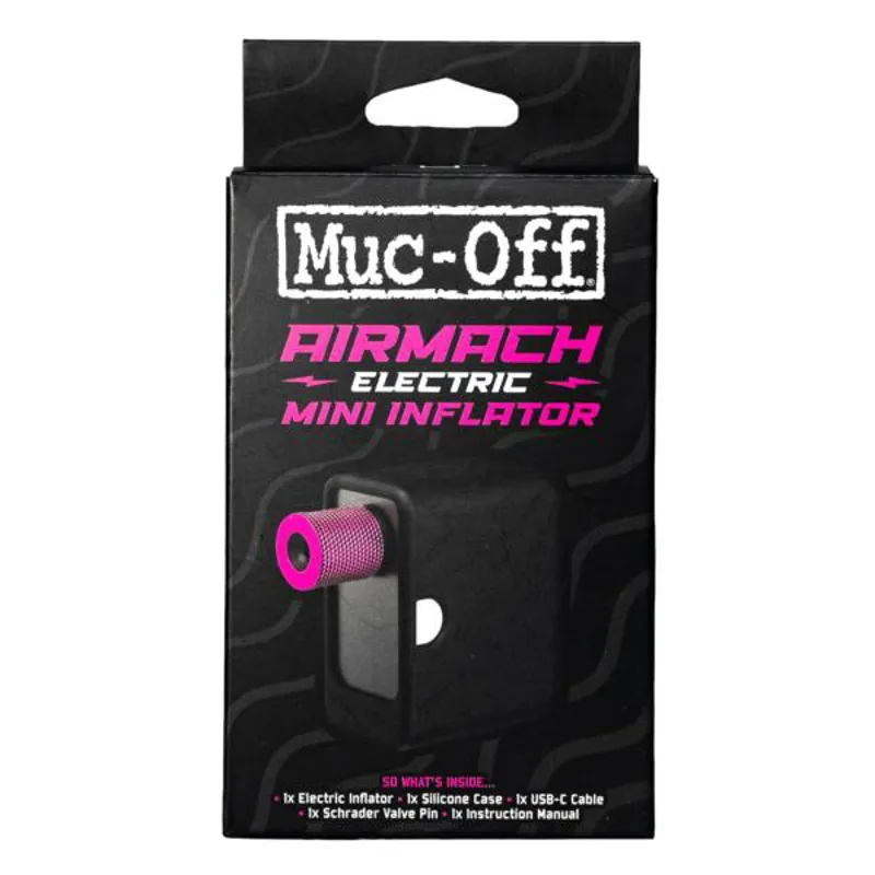Muc-Off Airmach Electric Mini Inflator Pump in Black-3