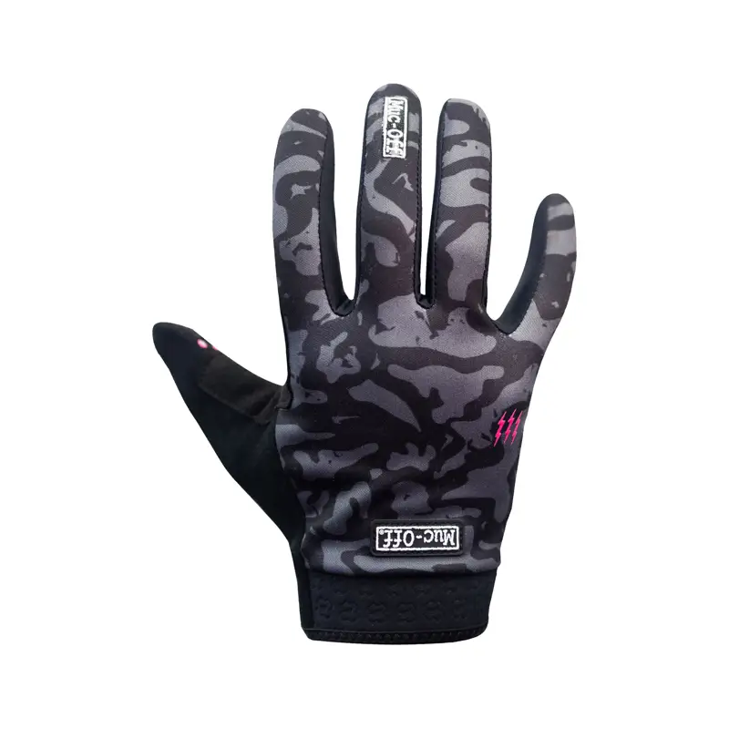 Balfes Bikes Muc-Off Rider Gloves in Grey Camo | Free postage over £30, £10 off first order, price match & 0% finance.