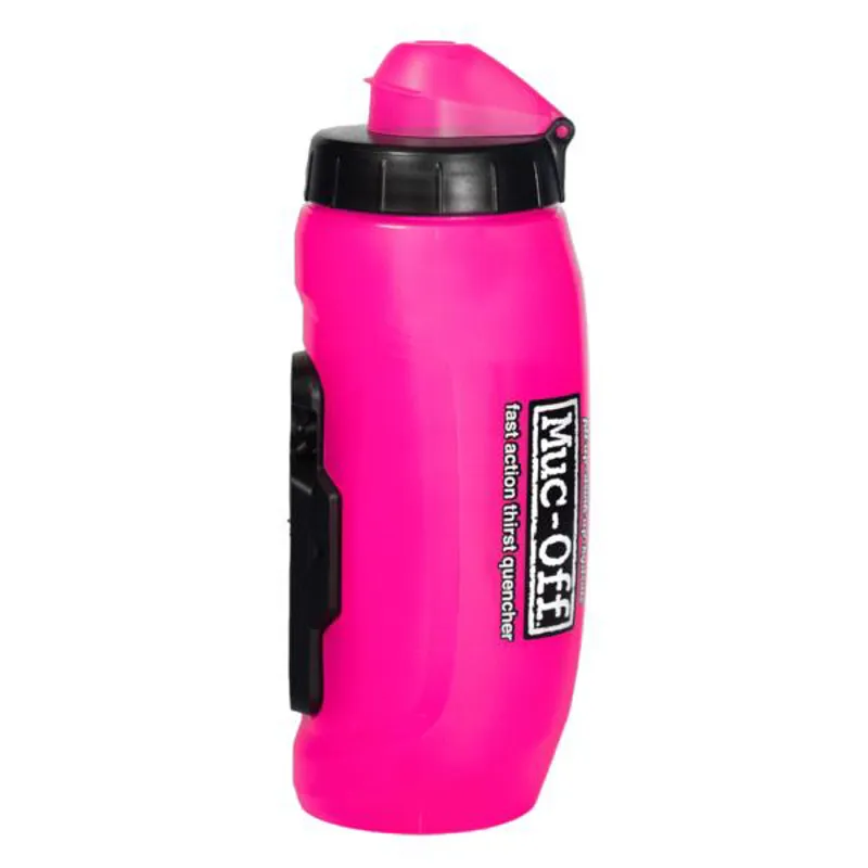 Muc-Off x Fidlock Twist Bottle 590ml + Bike Base in Pink-3
