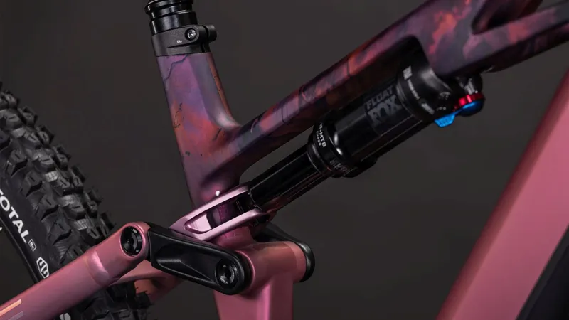 Cube Stereo Hybrid one44 HPC SLX 800 Full Suspension Electric Mountain Bike 2026 in Shiftblush/Art-5