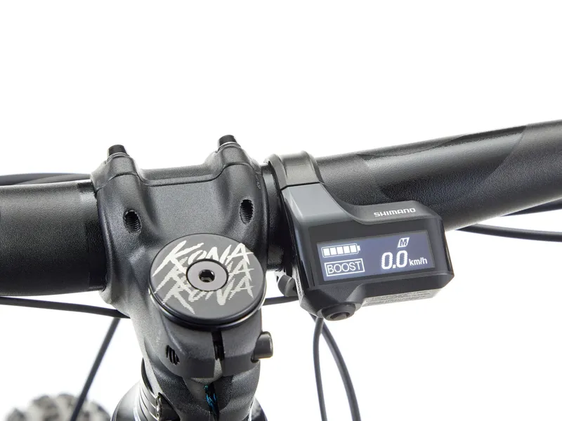 Kona Remote Electric Mountain Bike 2026 in Matte Midnight w/ Blue-Grey Decals-7