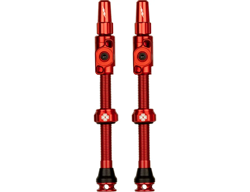 Balfes Bikes Muc-Off Tubeless Valves Big Bore Lite in Red | Free postage over £30, £10 off first order, price match & 0% finance.