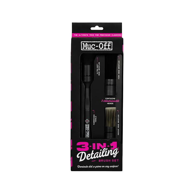 Balfes Bikes Muc-Off 3-in-1 Detailing Brush Set | Free postage over £30, £10 off first order, price match & 0% finance.