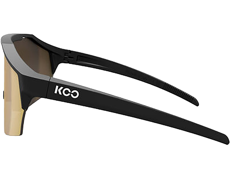 Koo Alibi Sunglasses in Black Matt/Gold Mirror-2