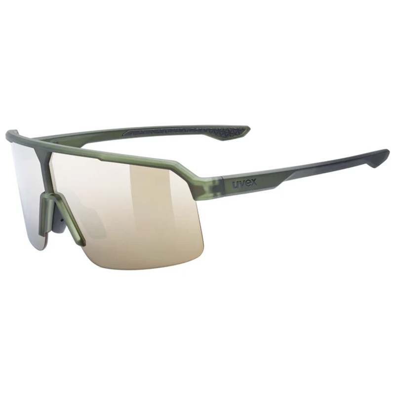 Uvex Ramp Glasses in Olive Matt / Mir.Gold