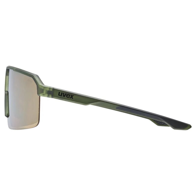 Uvex Ramp Glasses in Olive Matt / Mir.Gold-2