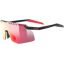Uvex Pace Stage S Glasses in Black Matt / Mir.Red