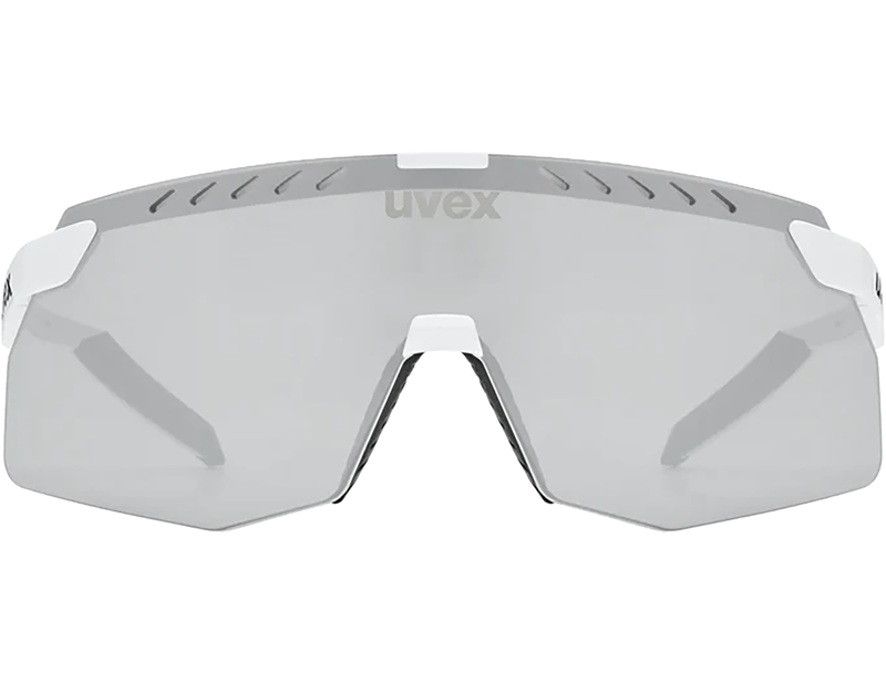 Uvex Pace Stage S Glasses in White Matt / Mir.Silver-1