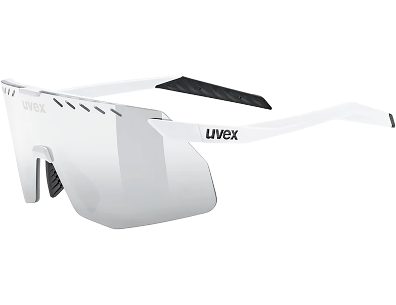 Uvex Pace Stage S Glasses in White Matt / Mir.Silver