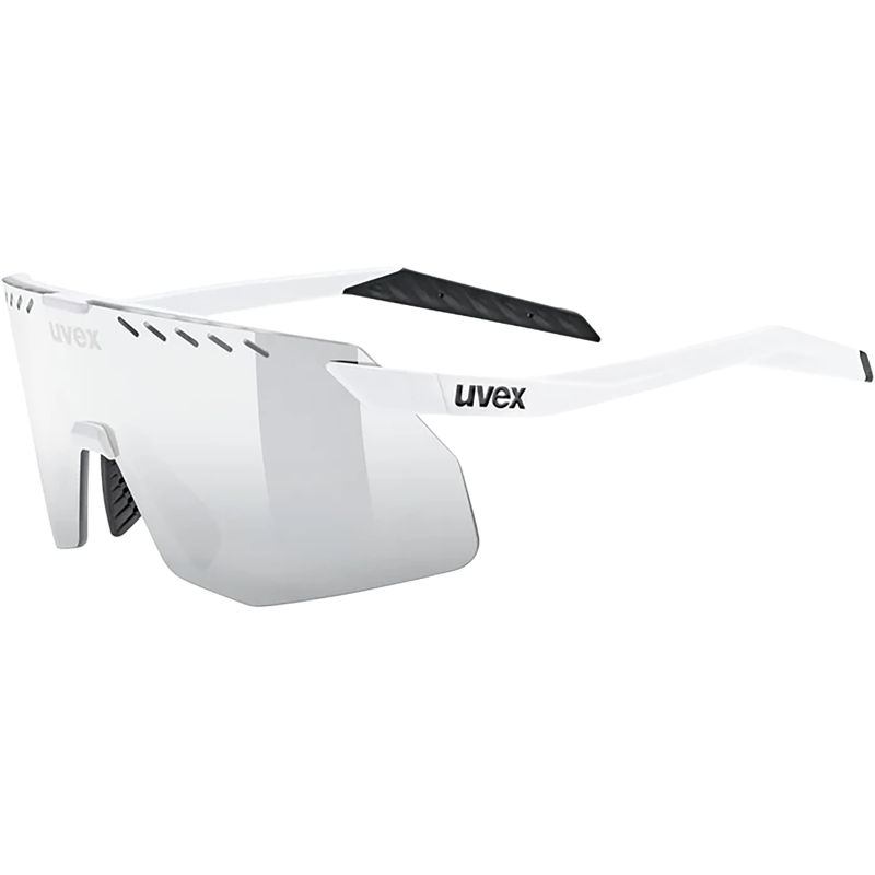 Balfes Bikes Uvex Pace Stage S Glasses in White Matt / Mir.Silver | Free postage over £30, £10 off first order, price match & 0% finance.