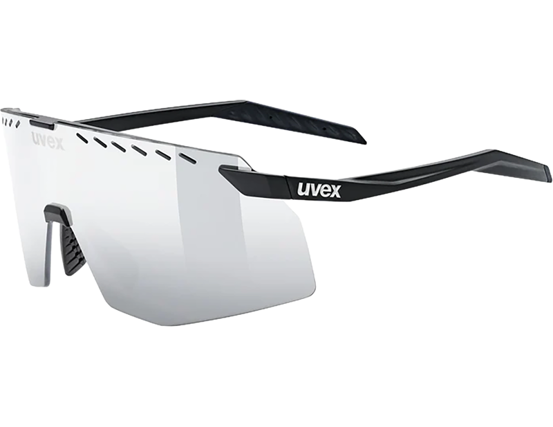 Uvex Pace Stage Glasses in Black Matt / Mir. Silver