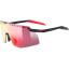 Uvex Pace Stage Glasses in Black Matt / Mir.Red