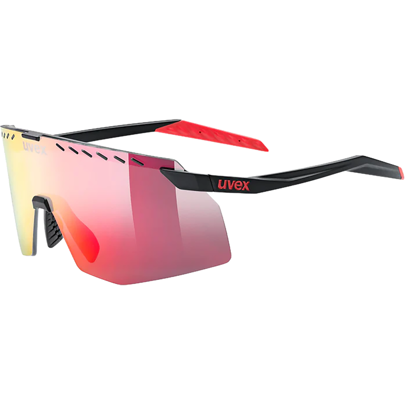 Balfes Bikes Uvex Pace Stage Glasses in Black Matt / Mir.Red | Free postage over £30, £10 off first order, price match & 0% finance.