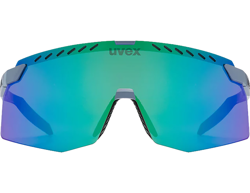 Uvex Pace Stage Glasses in Grey Matt / Mir.Green-1