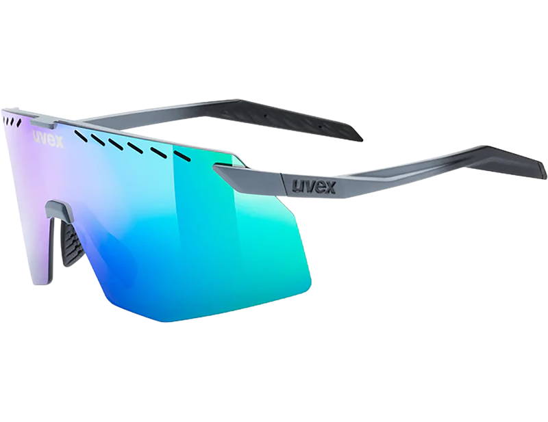 Uvex Pace Stage Glasses in Grey Matt / Mir.Green