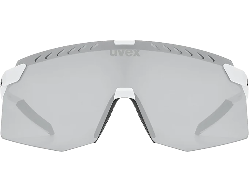 Uvex Pace Stage Glasses in White Matt / Mir.Silver-1