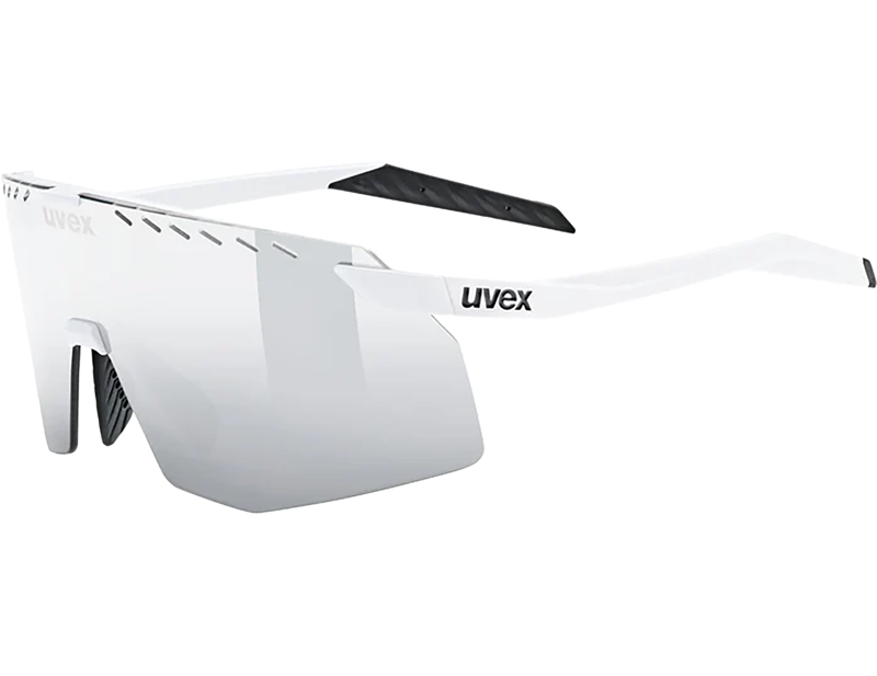 Uvex Pace Stage Glasses in White Matt / Mir.Silver