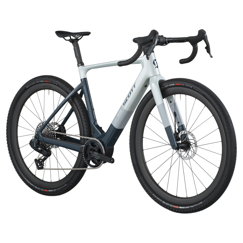 EX DISPLAY Scott Solace Gravel 20 Electric Gravel Bike Large 2026 in Squid Blue / Beluga Grey-1