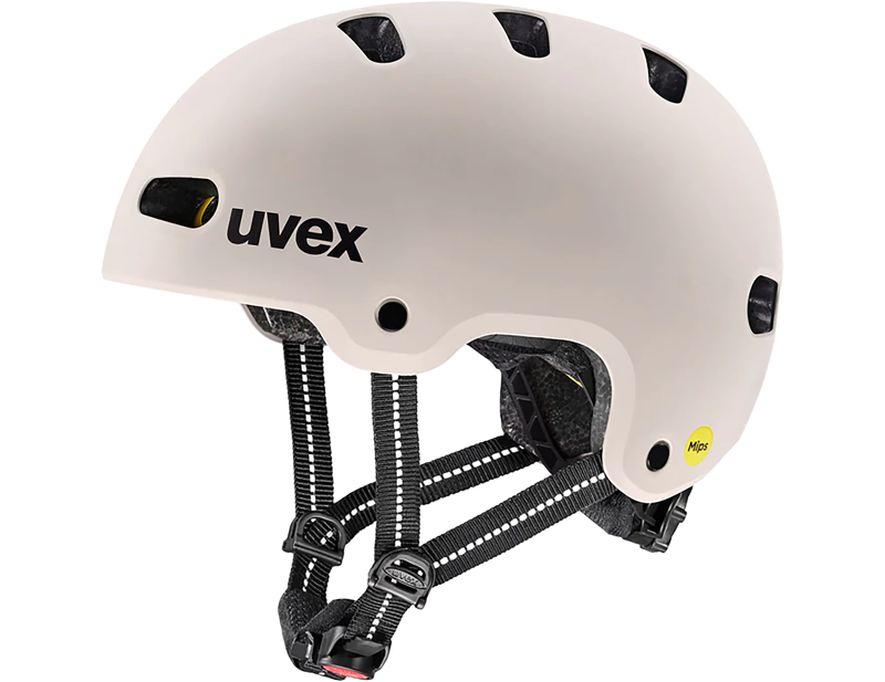 Uvex Kid 4 Style MIPS in Warm Grey Matt