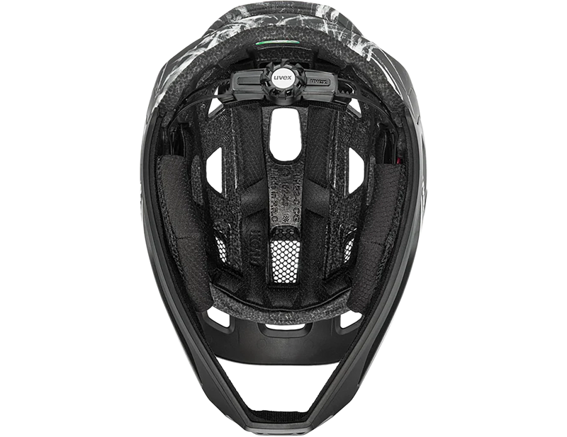 Uvex React Jr Fullface in Black-White Matt-2