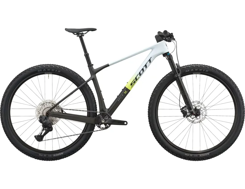 Balfes Bikes Scott Scale RC Comp Carbon Hardtail Mountain Bike 2027 in Mirage Blue and Carbon Black | Free postage over £30, £10 off first order, price match & 0% finance.