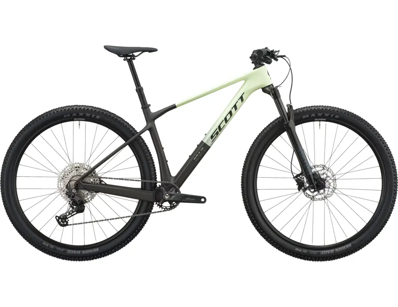 Scott Scale 20 Hardtail Mountain Bike 2027 in Cream Green and Carbon Black