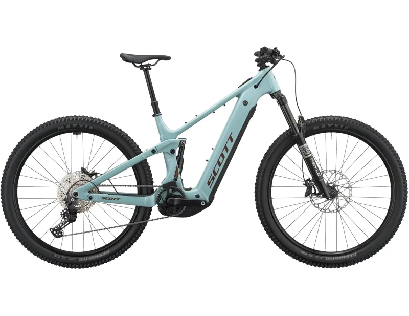 Scott Strike 30 Electric Full Suspension Mountain Bike 2027 in Mist Blue