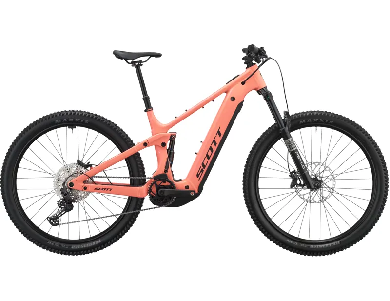 Scott Strike 30 Electric Full Suspension Mountain Bike 2027 in Peach Pink