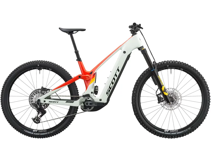 Scott Patron ST Tuned Electric Carbon Full Suspension MTB 2027 in Blush White/Rally Red