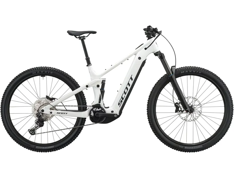 Scott Strike 40 Electric Full Suspension Mountain Bike 2027 in Pearl White