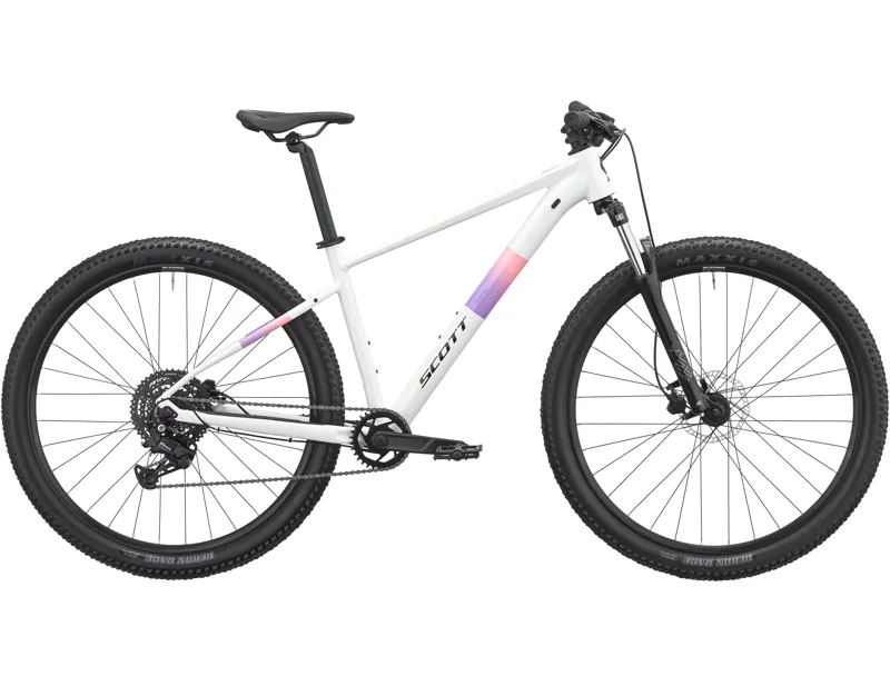 Balfes Bikes Scott Contrail 40 Hardtail Mountain Bike 2027 in White and Pink | Free postage over £30, £10 off first order, price match & 0% finance.