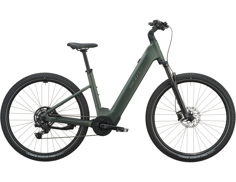 Scott Axis 40 Wave Electric Hybrid Bike 2027 in Kelp Green