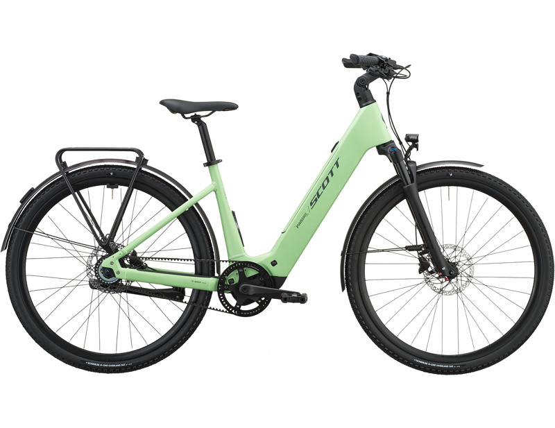 Scott Passage 10 Belt Wave Electric Hybrid Bike 2027 in Paradise Green
