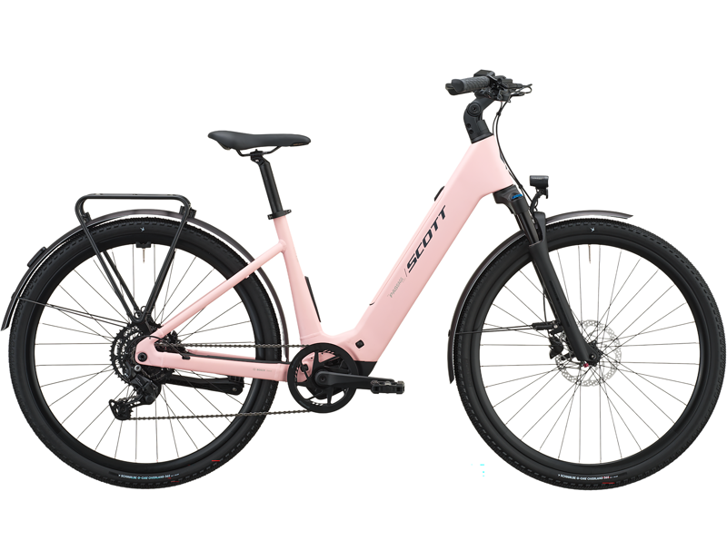 Scott Passage 20 Wave Electric Hybrid Bike 2027 in Dogwood Pink