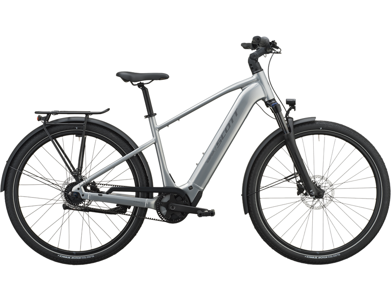 Scott Sub Tour 30 Electric Hybrid Bike 2027 in Chrome Silver