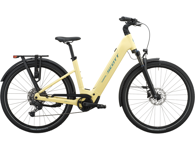 Scott Sub Sport 10 Wave Electric Hybrid Bike 2027 in Canary Yellow