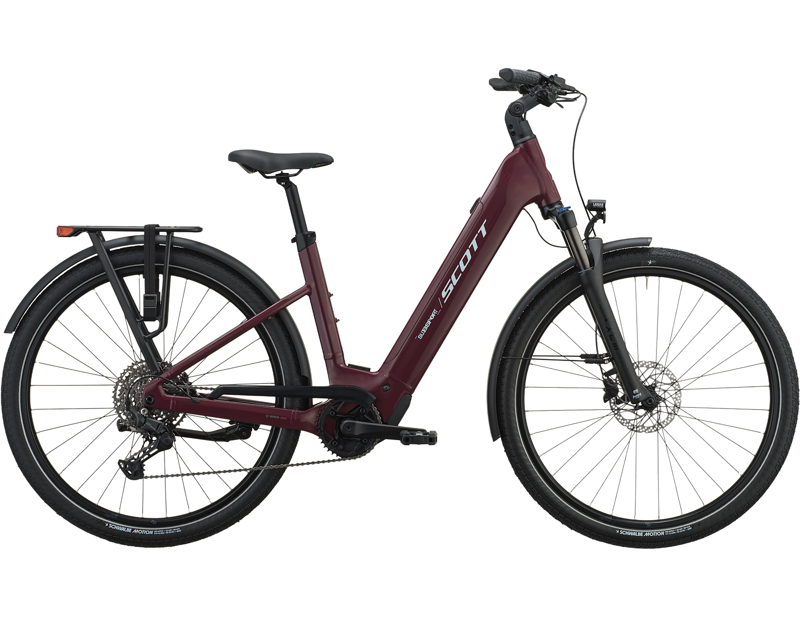 Scott Sub Sport 20 Wave Electric Hybrid Bike 2027 in Aubergine Purple