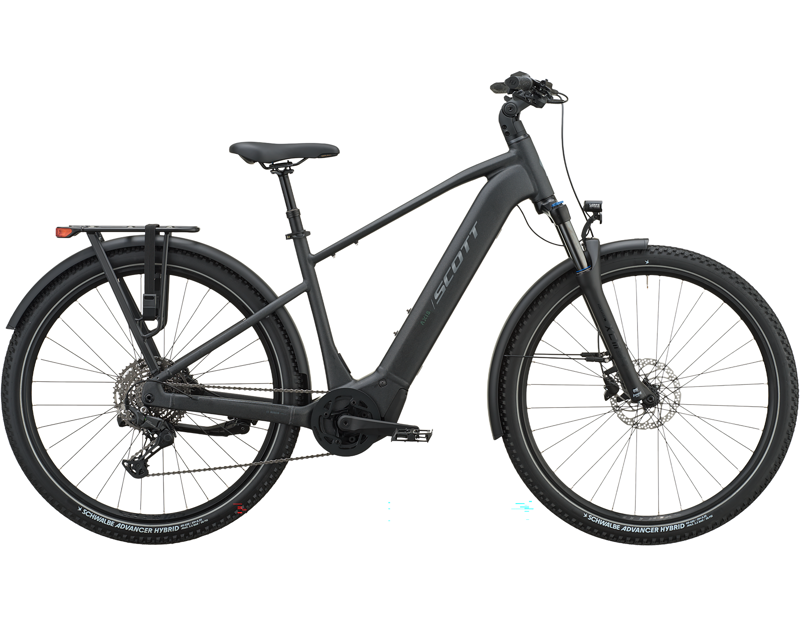 Scott Axis 20 Electric Hybrid Bike 2027 in Granite Black