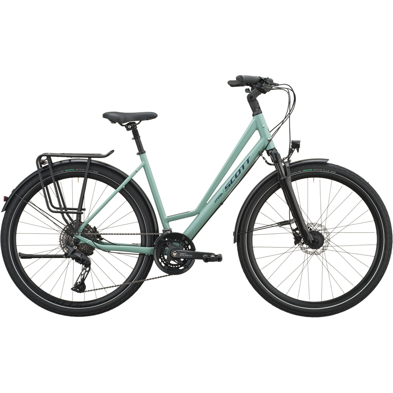 Balfes Bikes Scott Vitess 10 Wave Hybrid Bike 2027 in Willow Green | Free postage over £30, £10 off first order, price match & 0% finance.