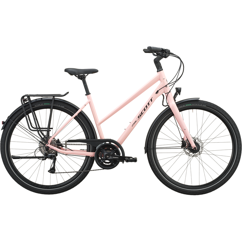 Balfes Bikes Scott Vitess 25 Slope Hybrid Bike 2027 in Dogwood Pink | Free postage over £30, £10 off first order, price match & 0% finance.