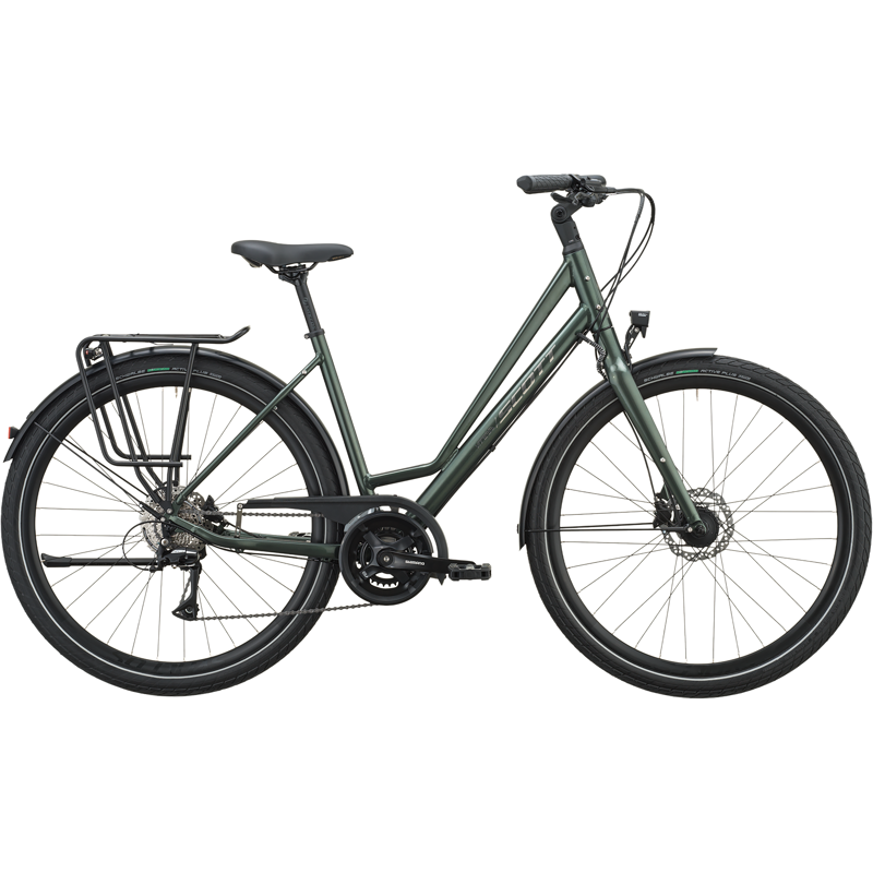 Balfes Bikes Scott Vitess 25 Wave Hybrid Bike 2027 in Kelp Green | Free postage over £30, £10 off first order, price match & 0% finance.
