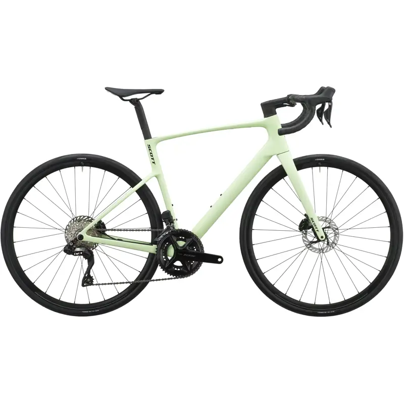 Balfes Bikes Scott Addict 40 Carbon Road Bike 2027 in Cream Green | Free postage over £30, £10 off first order, price match & 0% finance.