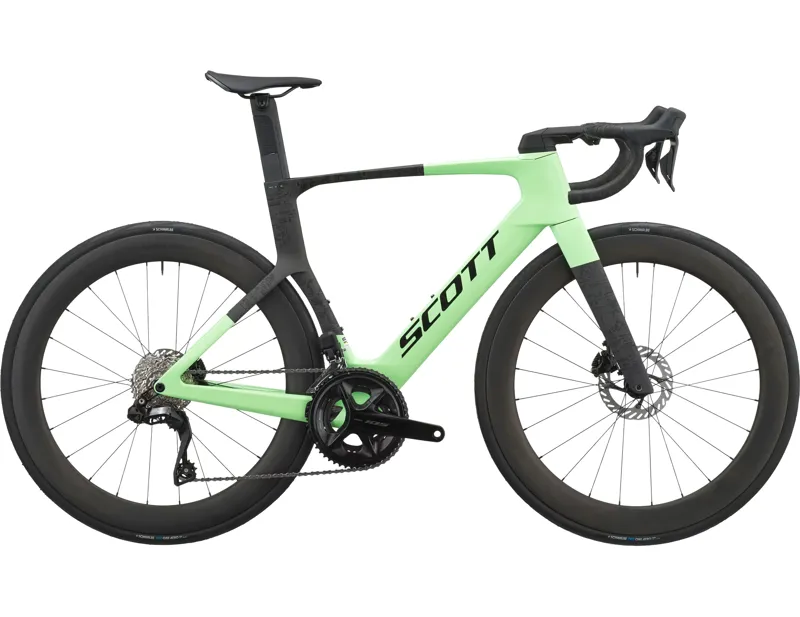 Scott Foil RC 20 Carbon Road Bike 2027 in Paradise Green and Carbon Black