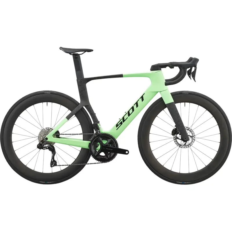 Balfes Bikes Scott Foil RC 20 Carbon Road Bike 2027 in Paradise Green and Carbon Black | Free postage over £30, £10 off first order, price match & 0% finance.
