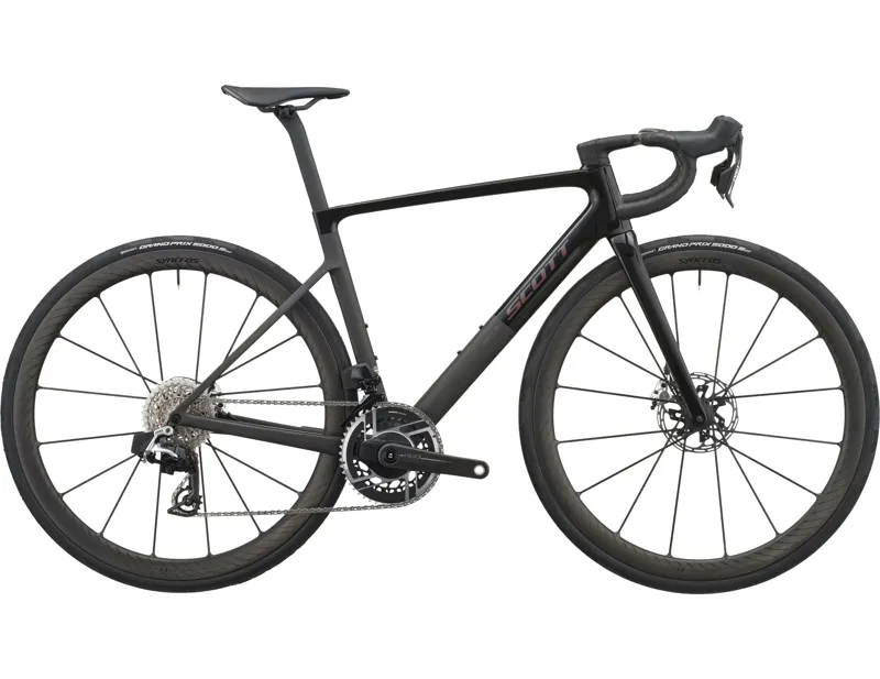 Scott Addict RC Ultimate Carbon Road Bike 2027 in Piano Black and Carbon Black
