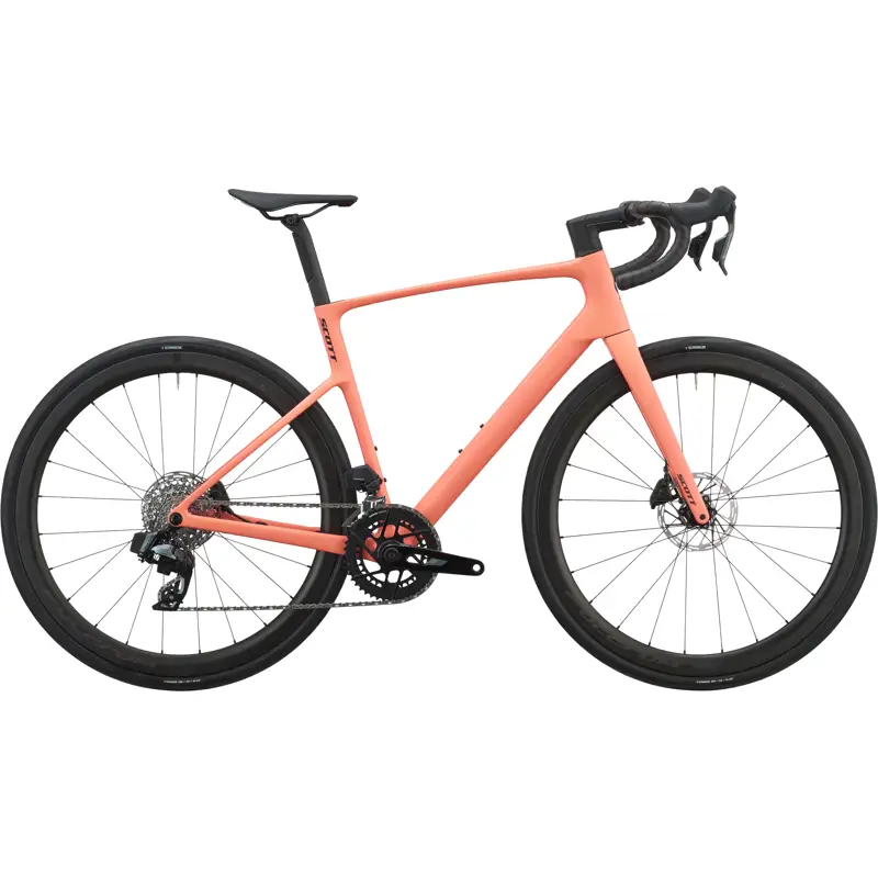 Balfes Bikes Scott Addict 25 Carbon Road Bike 2027 in Peach Pink | Free postage over £30, £10 off first order, price match & 0% finance.