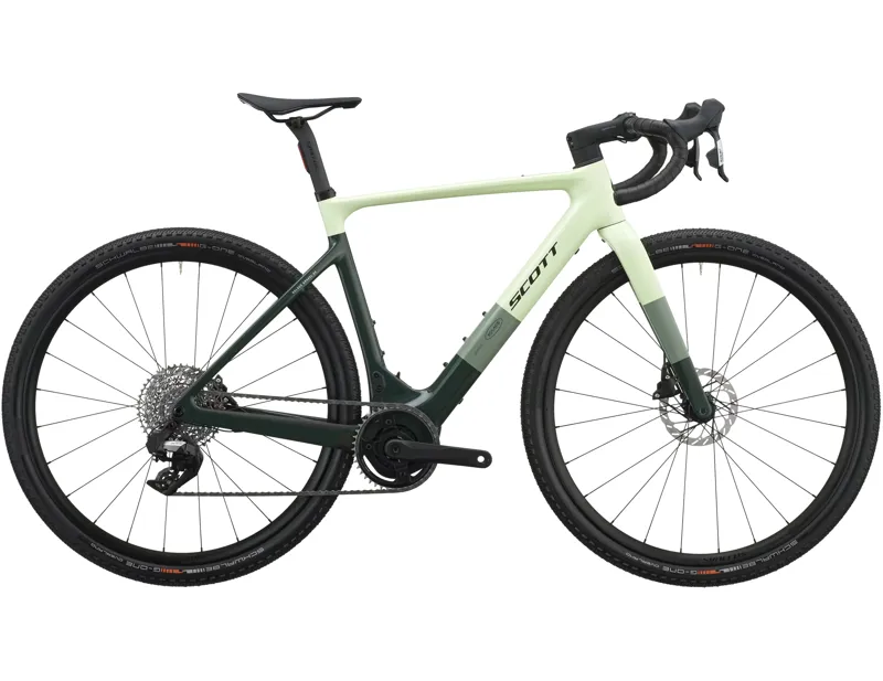 Scott Solace Gravel 30 Electric Carbon Gravel Bike 2027 in Cream Green and Grove Green