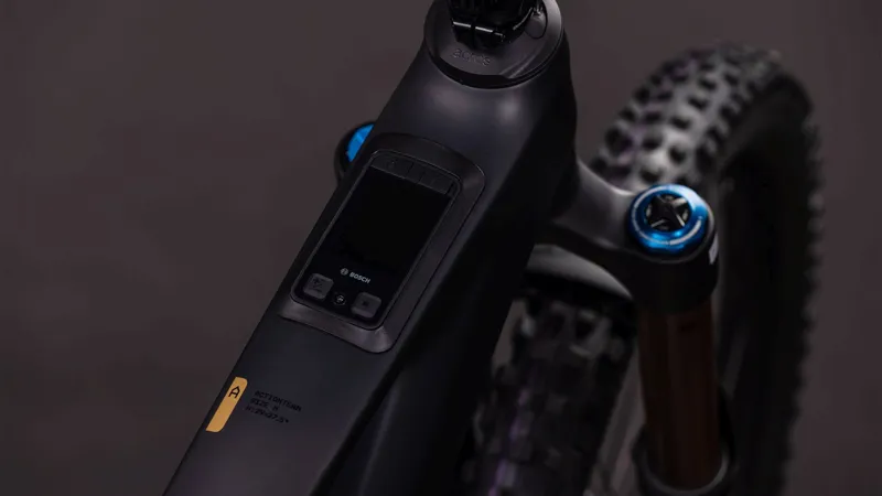 Cube Ams Hybrid one77 c:62 AT 600x Electric Mountain Bike 2026 in Carbon/Gold-1