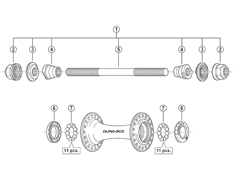 Balfes Bikes Shimano HB-7710 front Track hub nut | Free postage over £30, £10 off first order, price match & 0% finance.